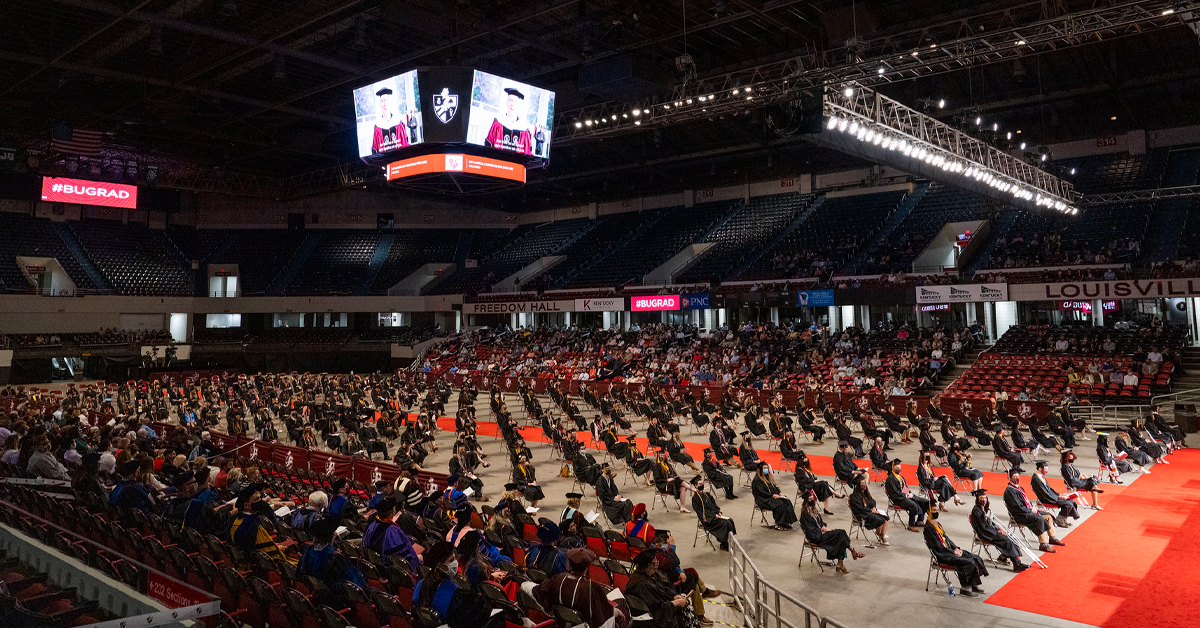 Graduates in Freedom Hall