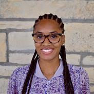Bellarmine University student Gabrielle Fomby poses for a portrait.