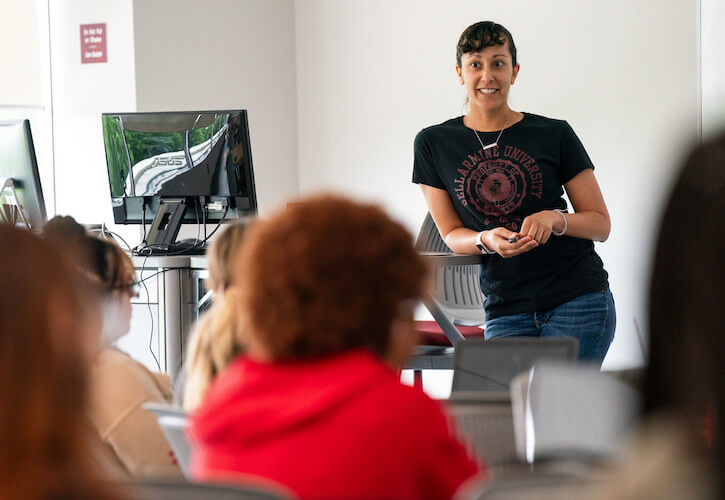 Students in a classroom