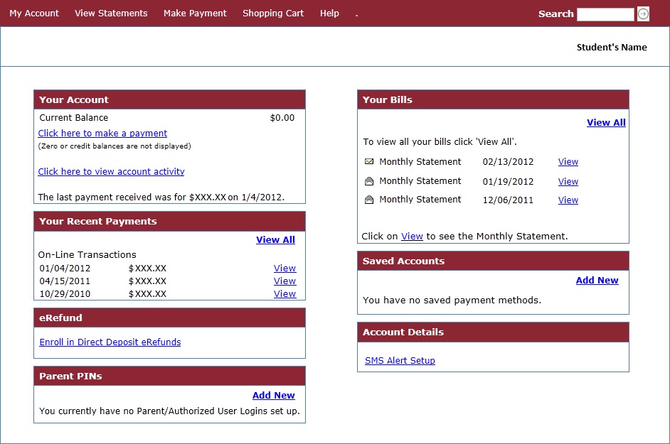 a screenshot of how to make a payment