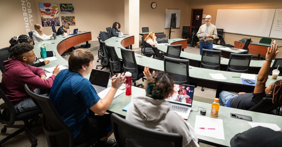 Students in a classroom