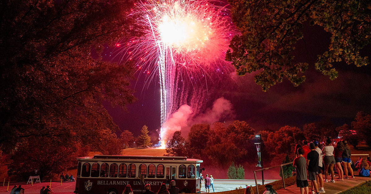 Fireworks and the Bellarmine Trolley