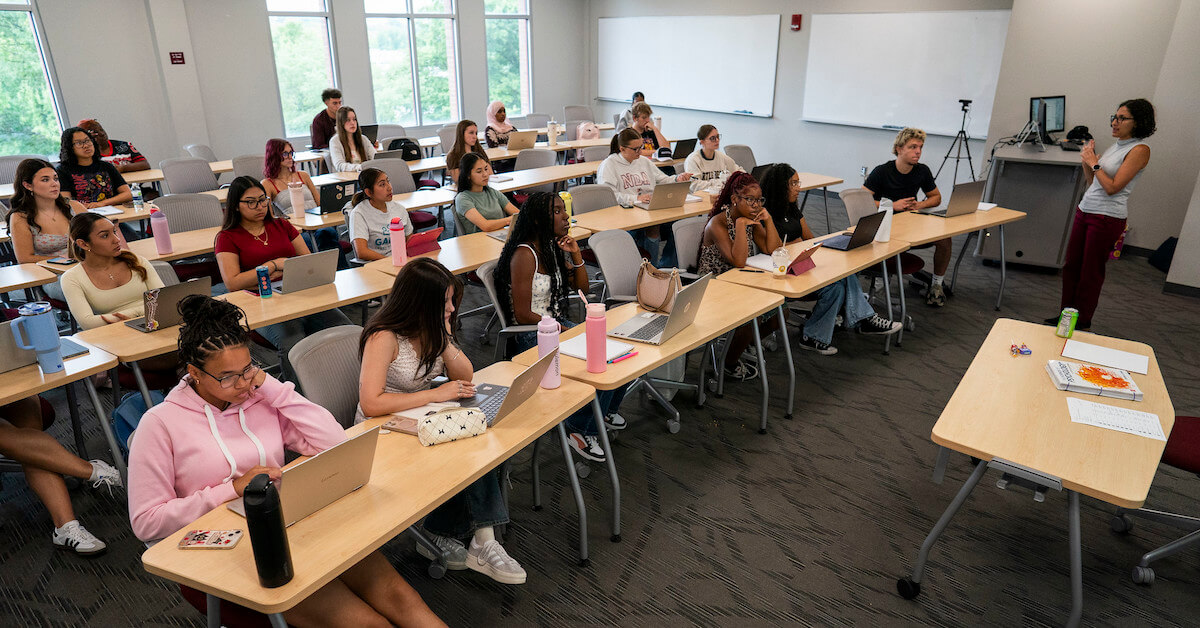 students in a classroom