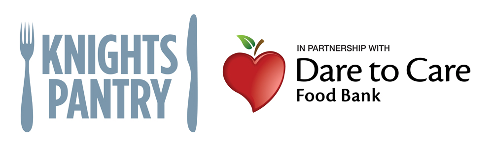 Knights Pantry and Dare to Care logos