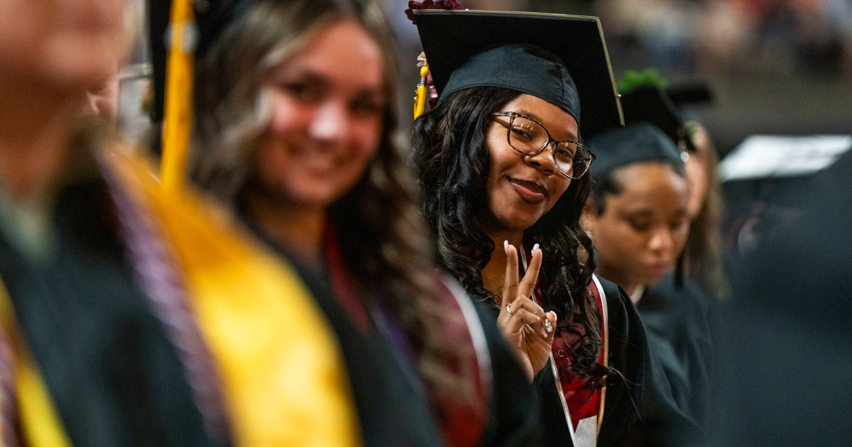 Students at Graduation