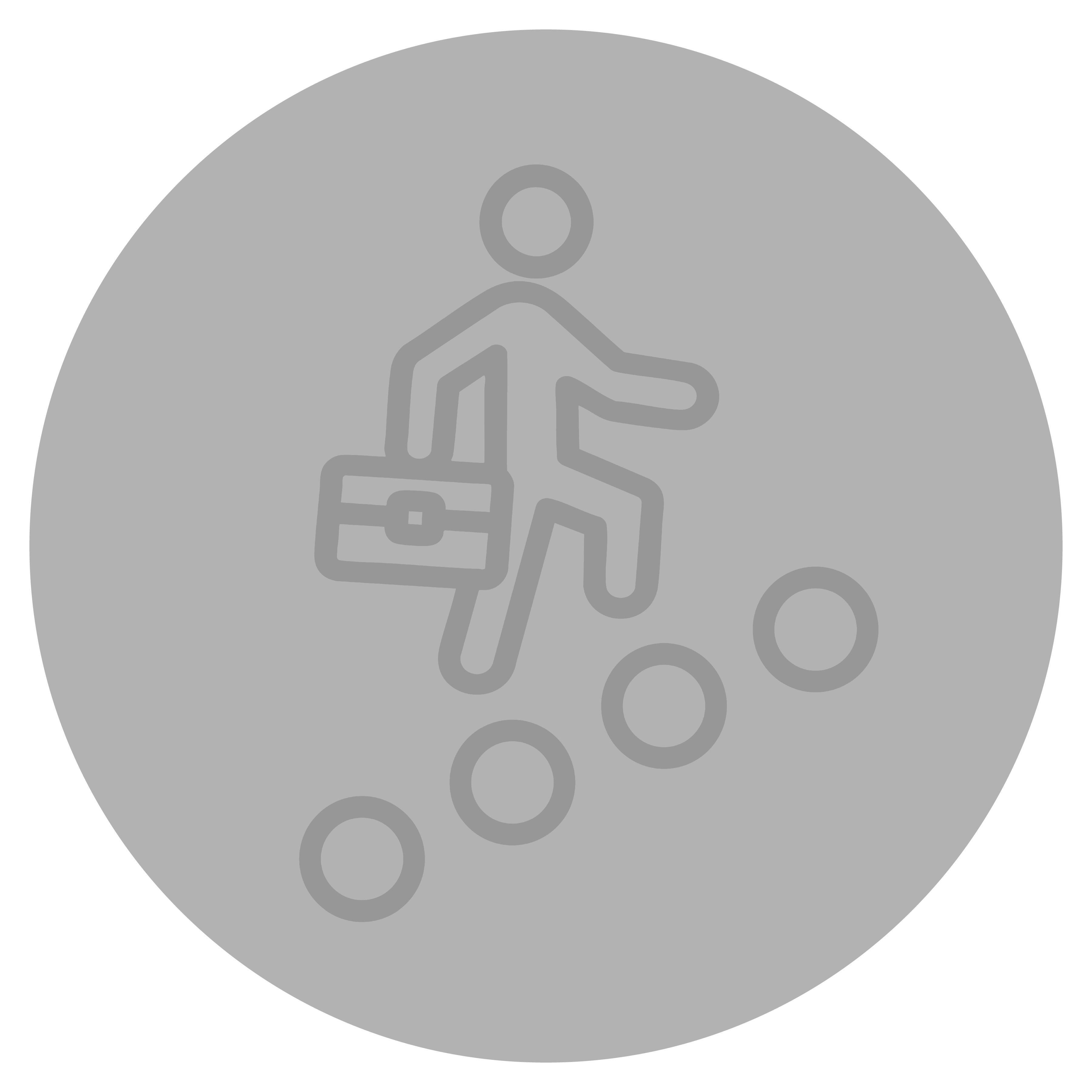  man with briefcase climbing stairs icon