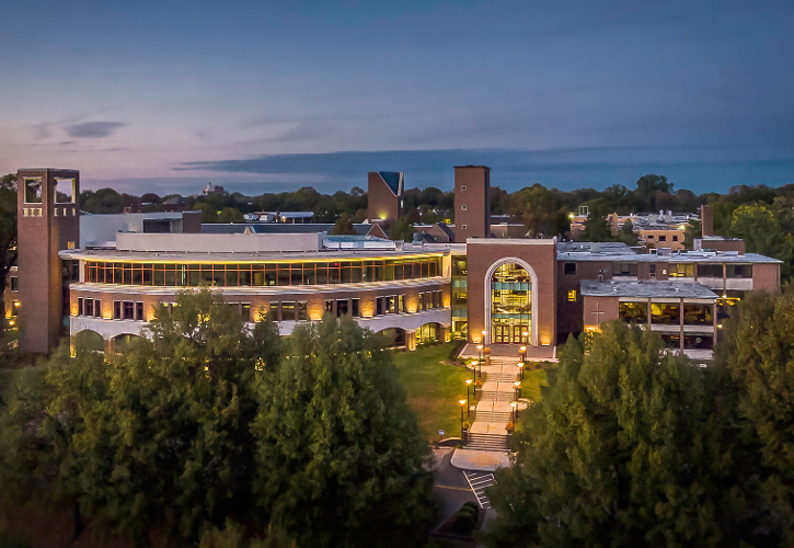 Bellarmine's Centro Building at Night