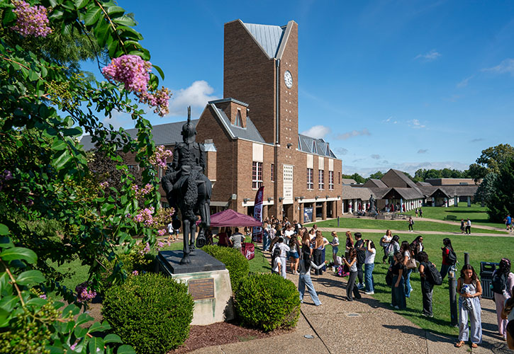 Students in the quad
