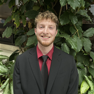 Bellarmine University student Brenton Shrock poses for a photograph.