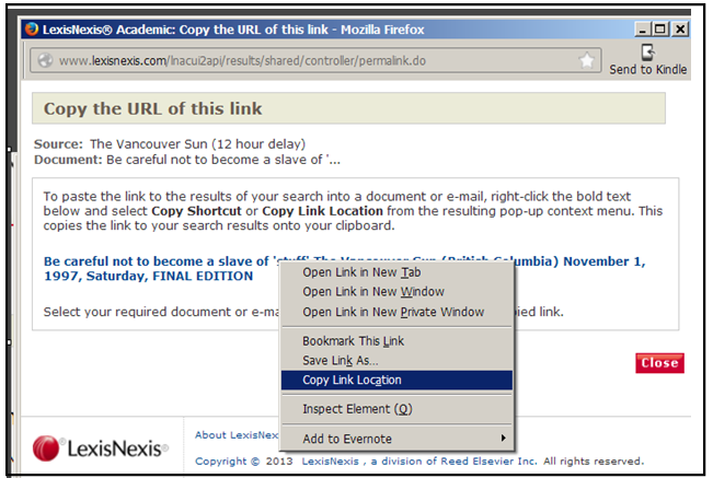 Lexis®Library: Sign in