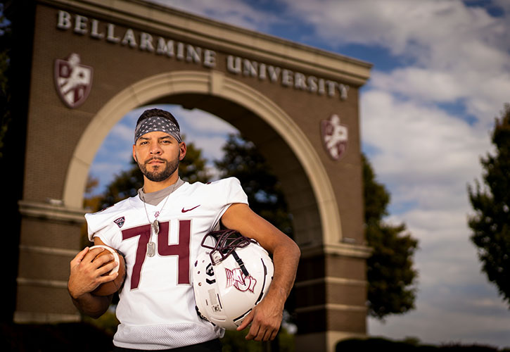 Cameron Broussard, senior, sprint football player