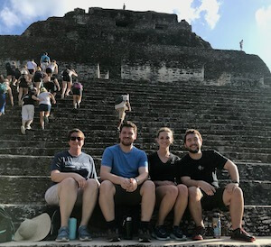 DPT students at ruins in Belize