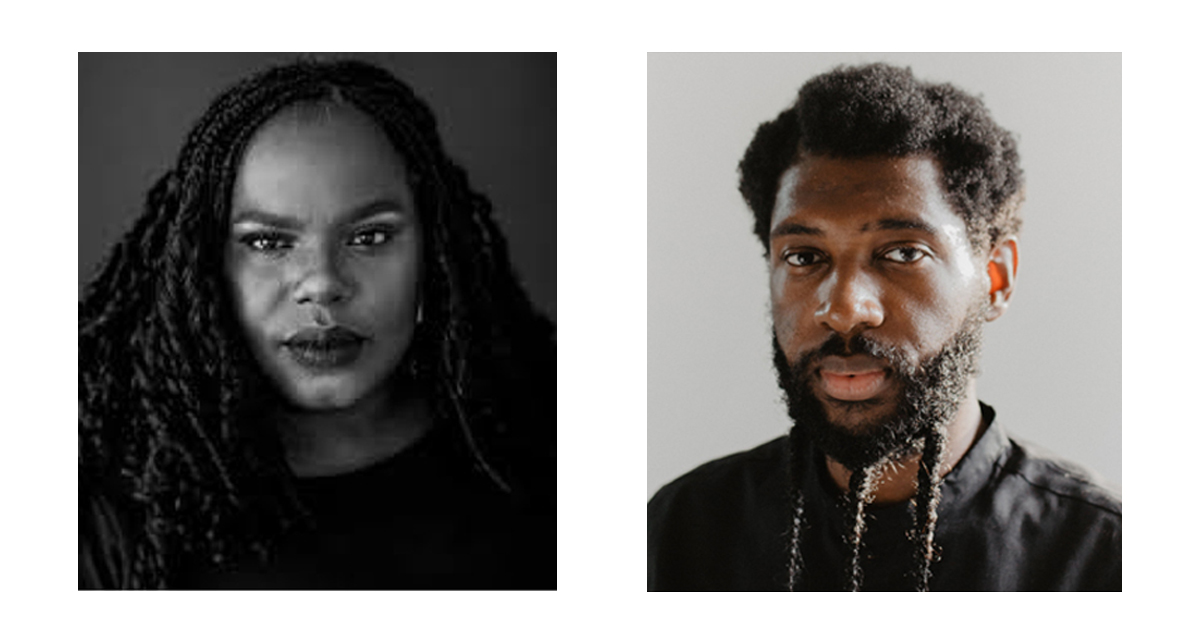 Headshots of Hannah Drake and Jecorey Arthur