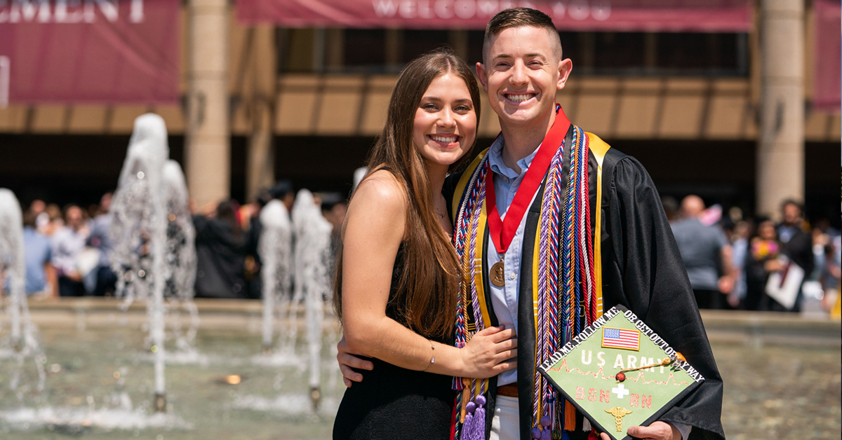 veteran at commencement